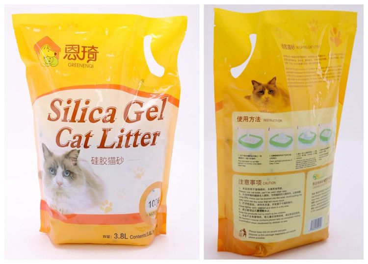 Dust Free Cat Litter for Odor Control Size 1-8mm 3% Green Added